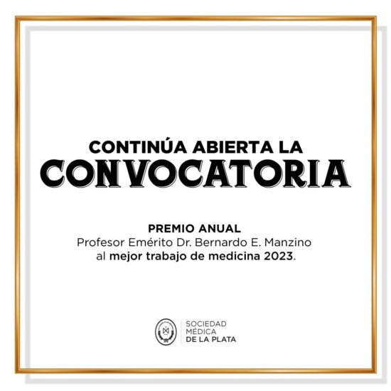 Convocatoria al Premio Anual Prof. Emérito Dr. Bernardo Manzino