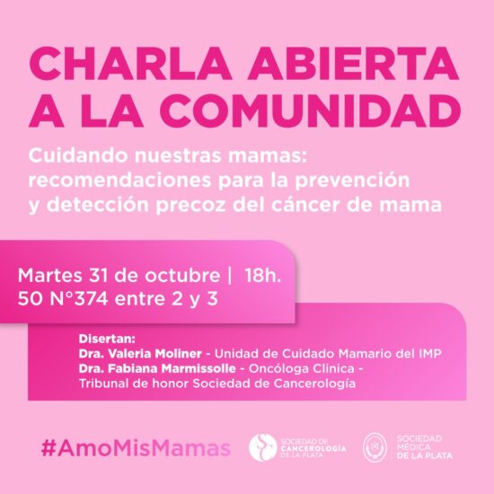 Charla Abierta a la Comunidad “Cuidando nuestras mamas: recomendaciones para la prevención y detección precoz del cáncer de mama”