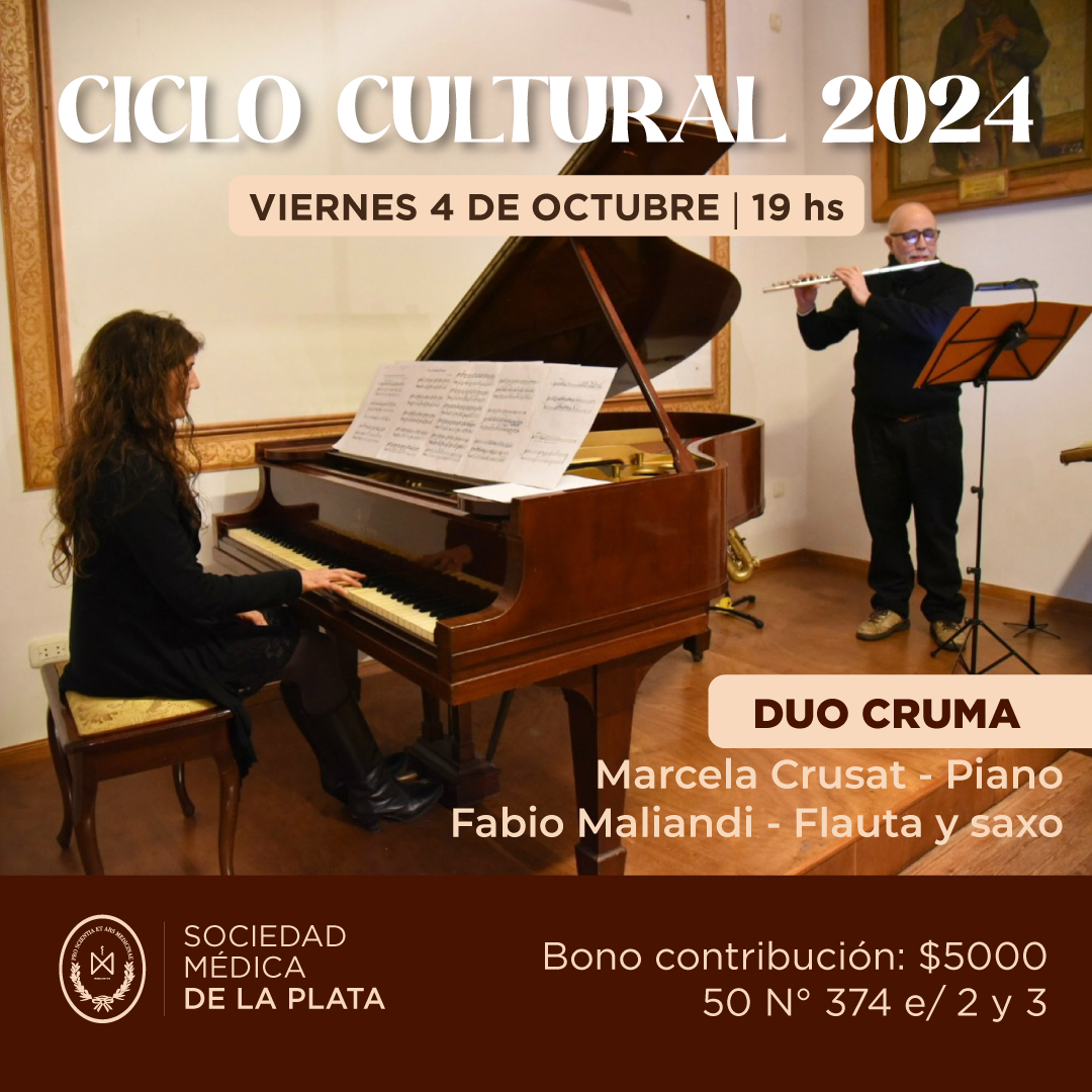 El Dúo Cruma se presenta en el Ciclo Cultural 2024