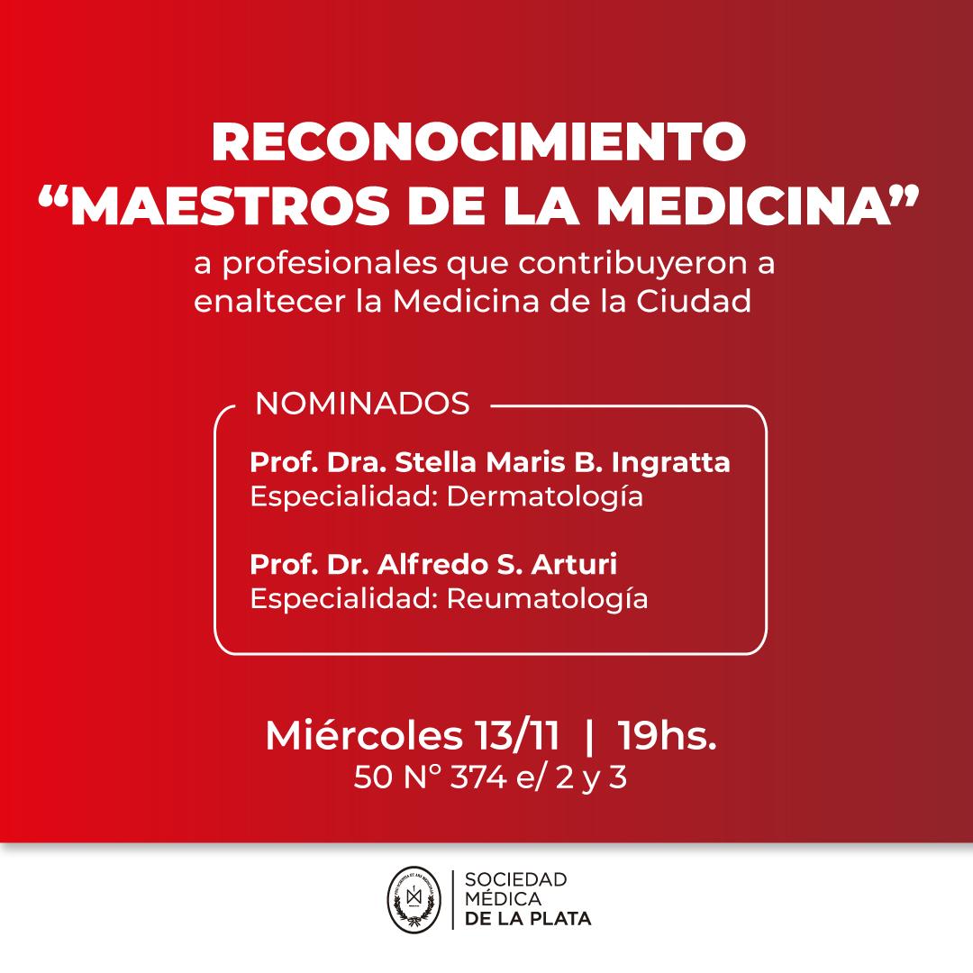 “MAESTROS DE LAS ESPECIALIDADES MÉDICAS PLATENSES”